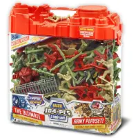Lanard Corps! Universe Army Playset - 104 stycken 3 Troop Army Set Battle Base Lid Carry Handle Case Kids Ages 3