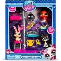 Little Live Pets - Disco Nights Play Pack Gen 7 Authentic LPS Bobble Head Toy Figure Collectible Toy Animal Ages 4