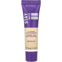 Rimmel London, Stay Matte, Full Coverage Mattificerende Foundation, 200 Soft Beige, 1 fl oz (30 ml)