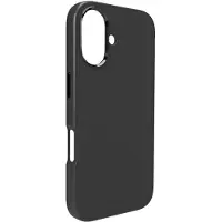 Puro Icon Mag Pro - Bagsidecover til mobiltelefon - flydende silikone, mikrofiber - sort - for Apple iPhone 16 Plus