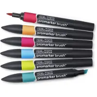 Winsor & Newton Promarker Brush Set 6 Count Midt toner