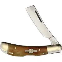 Rough Ryder Lockback Razor Smooth Amber