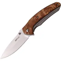 Mtech Framelock Burl Wood