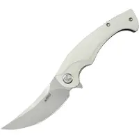 Kubey Scimitar Linerlock White
