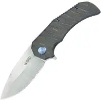 Kubey Bravo 1 Framelock DP Ti Flame
