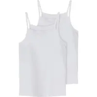 Name It Kids Undertrøje - Noos - NkfStrap - 2-pak - Bright White - - 6 år (116) - Undertrøje