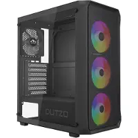 Dutzo C321 Mesh TG ARGB - Kabinet - Miditower - Sort
