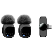Lippa Pro trådløs mikrofon med USB-C - 2 stk. - Sort