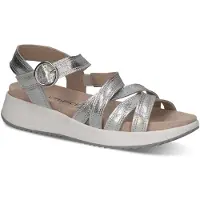Caprice Sandal, silver, made of Leather without heel, Size 39