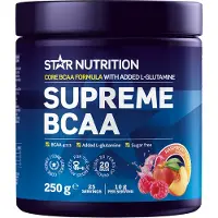 Star Nutrition Supreme BCAA-pulver, hindbær-peach, 250 g