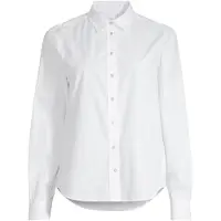 Gant Ganttil kvinder. 4300348 Skjorte Regular Fit poplin hvid (36), Casual, Bomuld, Lange ærmer