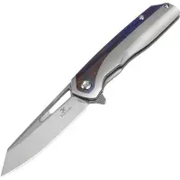 Kansept Knives Shard Framelock Timascus