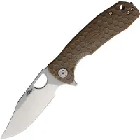 Honey Badger Knives Medium Clip Point Tan