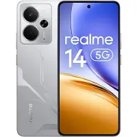 Realme SMARTPHONE 14 5G Sølv 8GB 256GB 6000mAh Snapdragon 6 Gen 4 Kamera I.A. 50 MP