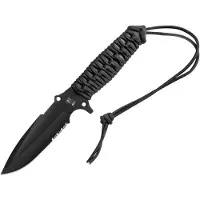 TB Outdoor Survival Fixed Blade Black