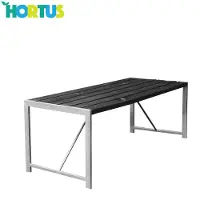 NSH Nordic Bord H-model sort grundmalet og galvaniseret stel