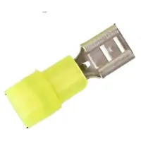 Abiko Isol. ABIKO spademuffe KA4607FLS-PB, 4-6mm2, 6,3x0,8, Gul - (50 stk.)