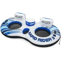 Bestway Rapid Rider Dobbeltringsbadedyr Med Håndtag