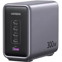 UGREEN 300 W Desktop Fast Charger 1 × USB-A + 4 × USB-C