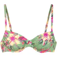 LASCANA Bikinioverdel lysegrøn / mørkegrøn / lyseorange / fuchsia