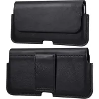 Mtp Products Premium Universal Læder Cover med Bælterem - 6.7 - Sort