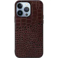 Mtp Products Krokodille Series iPhone 14 Pro Max Hybrid Cover - Brun