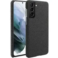 Mtp Products KSQ Stofbelagt Samsung Galaxy S22 5G Plastikcover - Sort