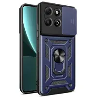 Mtp Products Honor X6b Roterende Ring Hybrid Cover med Kameraskjold - Blå