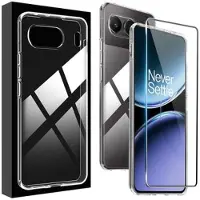 Saii OnePlus Nord 4 2-i-1 TPU Cover & Skærmbeskyttelse Hærdet Glas