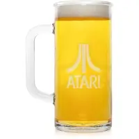 Thumbs Up Ølkrus 1 pint med Atari-logo, officiel licens Ølglas 600 ml