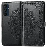 Mtp Products Samsung Galaxy S24 FE Mandala Series Etui med Pung - Sort