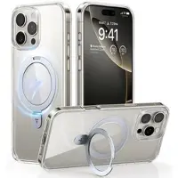 Torras iPhone 16 Pro Guardian Ostand MagSafe Cover - Gennemsigtig