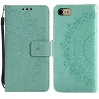 Mtp Products iPhone 7 8 SE (2020)/SE (2022) Mandala Series Etui med Pung - Cyan
