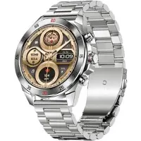 Mtp Products NX1 Pro Luxury Metal Business Smart Watch Sundhedsovervågning Bluetooth Opkald Vandtæt Sportsur - Sølv