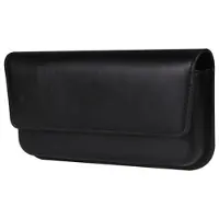 Mtp Products Premium universelt vandret hylster i læder med dobbelt magnetisk lukning - 6.7-6.9 - Sort