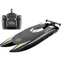 Mtp Products 2.4GHz Fjernstyret Speedbåd med Dobbeltmotorer - Sort