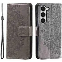 Mtp Products Samsung Galaxy S23 5G Mandala Series Etui med Pung - Grå