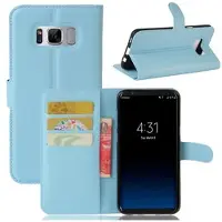Mtp Products Samsung Galaxy S8 Pung Taske med Magnetisk Lukning - Blå