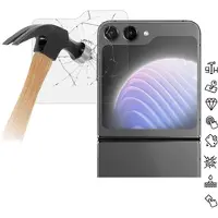 Mtp Products Samsung Galaxy Z Flip6/Z Flip7 FE Skærmbeskyttelse Hærdet Glas - Case Friendly - Gennemsigtig