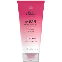 Four Reasons FIRE RSAGER Farvemaske INTENSE- Rubinrd - (27 farver) Intensiv Toning Treatment - Colour Depositing Conditioner - Semi-permanent hrfarve til l