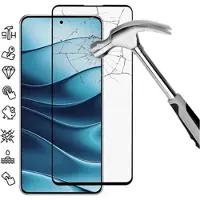 Mtp Products Xiaomi Redmi Note 14 4G/5G Skærmbeskyttelse Hærdet Glas - 9H - Full Fit - Sort Kant