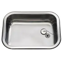 Juvel Barents vask BA480 48x34 cm til nedfældning, med strainer