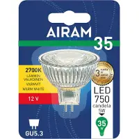 Airam 12V GU5.3 LED-lampe 4,5W 2700K 345 lumen