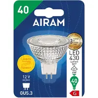 Airam 12V GU5.3 LED lampe 6W 2700K 430 lumen