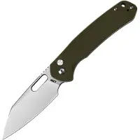 CJRB Pyrite Button Lock Green G10