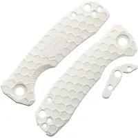 Honey Badger Knives Small Linerlock Handle White