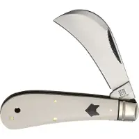 Rough Ryder White Micarta Hawkbill