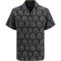 Jack & Jones Skjorte 'JORHydra Noto' sort / hvid