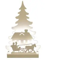 NSH Nordic Julesilhuet 3D LED lys med kane motiv NORDIC WINTER (780-552)