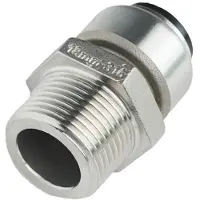 Roth rustfri indstiksfitting overgangsnippel 15 mm - 1/2
